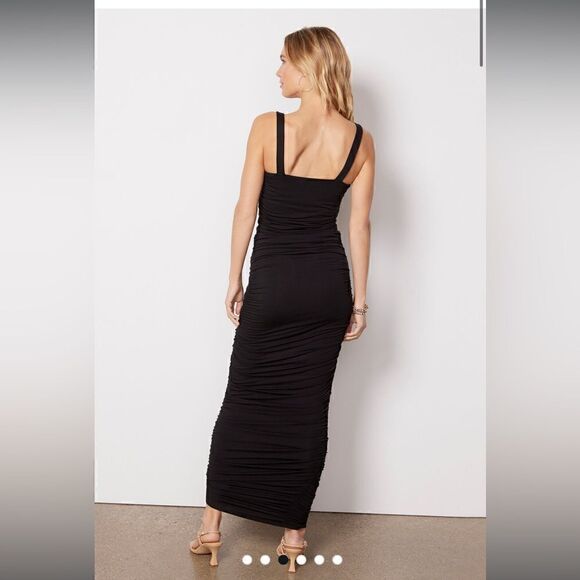 NWT GOOD AMERICAN Ruched Maxi dress XS - Picture 4 of 6